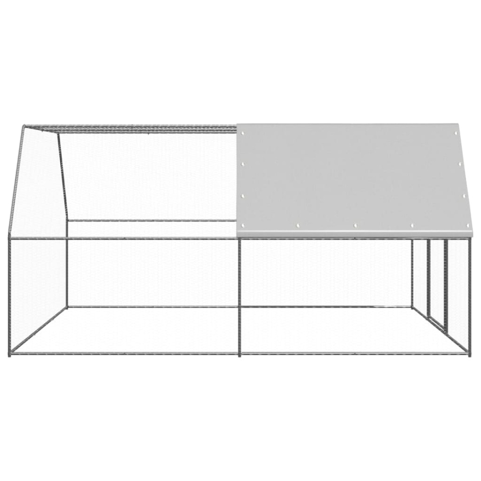 Coteț de păsări pentru exterior, 3x4x2 m, oțel zincat - 2 | YEO
