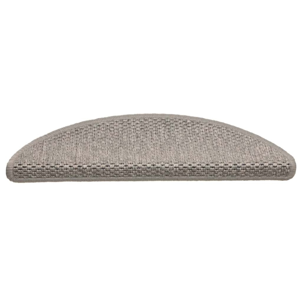 Covorașe scări autoadezive 30 buc argintiu 56x17x3 aspect sisal - 2 | YEO