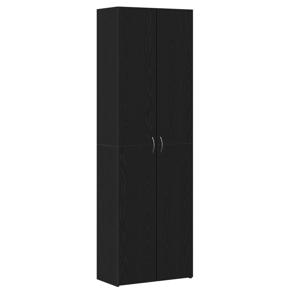 Credență birou Negru Stejar 60x32x190 cm Lemn prelucrat - 1 | YEO