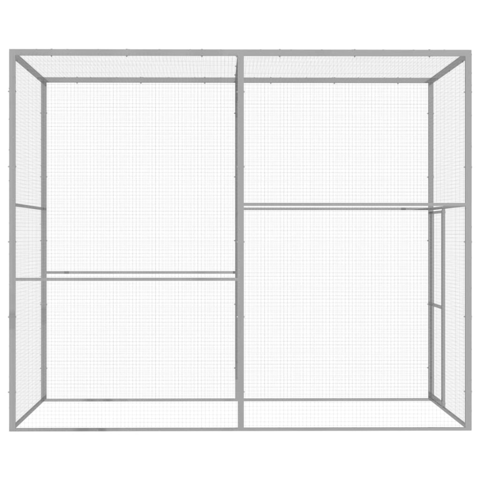 Cușcă pentru pisici, 3 x 1,5 x 2,5 m, oțel galvanizat - 2 | YEO