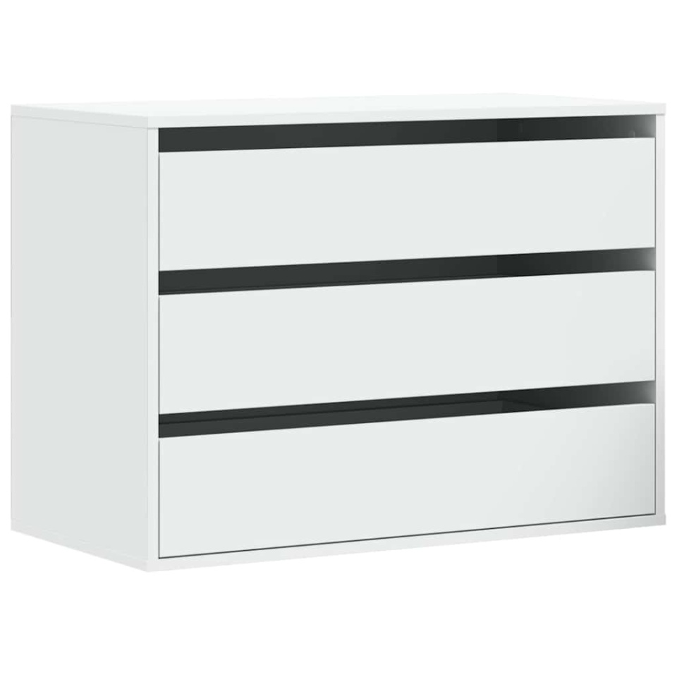Dulap colț cu sertare alb 80x41x58 cm lemn prelucrat - 1 | YEO