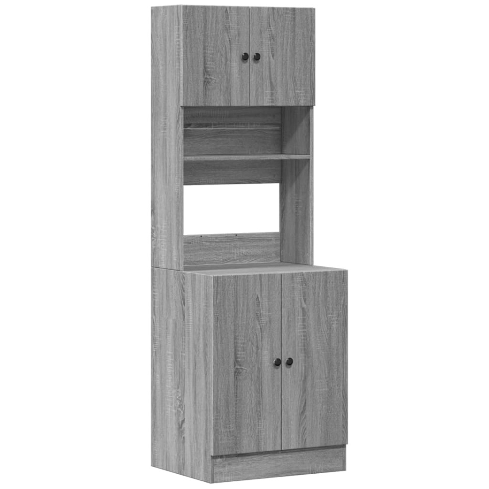 Dulap de bucătărie, gri sonoma, 60x50x180 cm lemn prelucrat - 1 | YEO