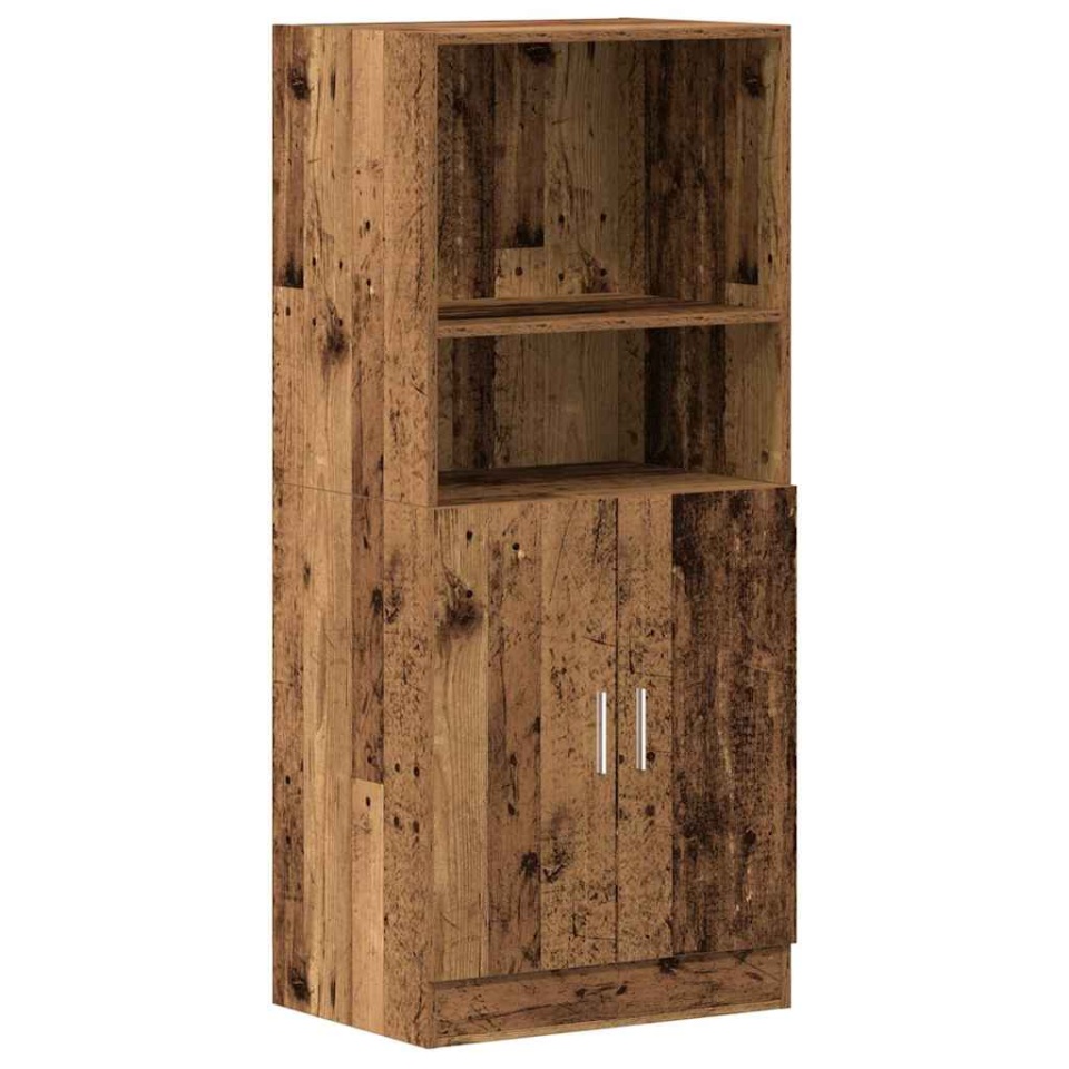 Dulap de bucătărie, lemn vechi, 57x41,5x131,5 cm lemn prelucrat - 1 | YEO