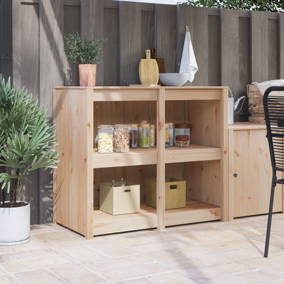 Dulap de bucătărie pentru exterior 106x55x92 cm Lemn solid de pin