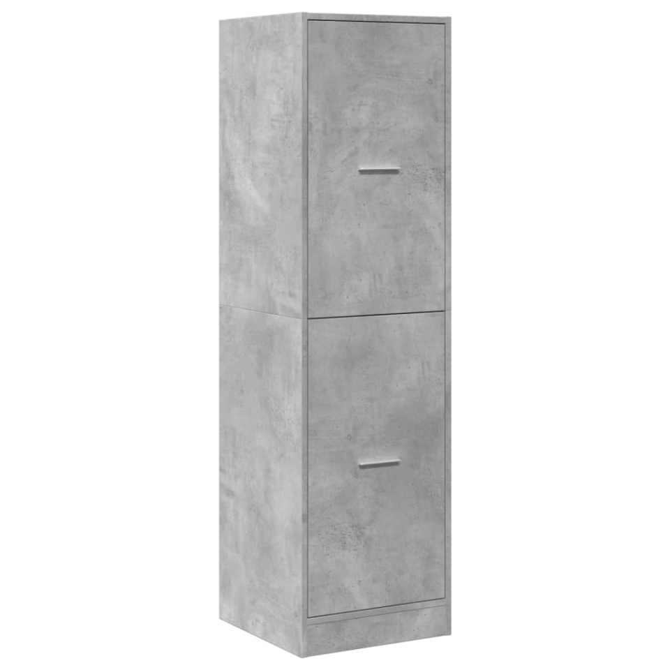 Dulap de farmacie, gri beton, 40x41x144,5 cm, lemn prelucrat - 2 | YEO