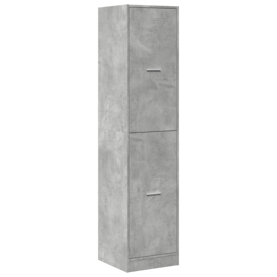Dulap de farmacie, gri beton, 40x41x174,5 cm, lemn prelucrat - 2 | YEO