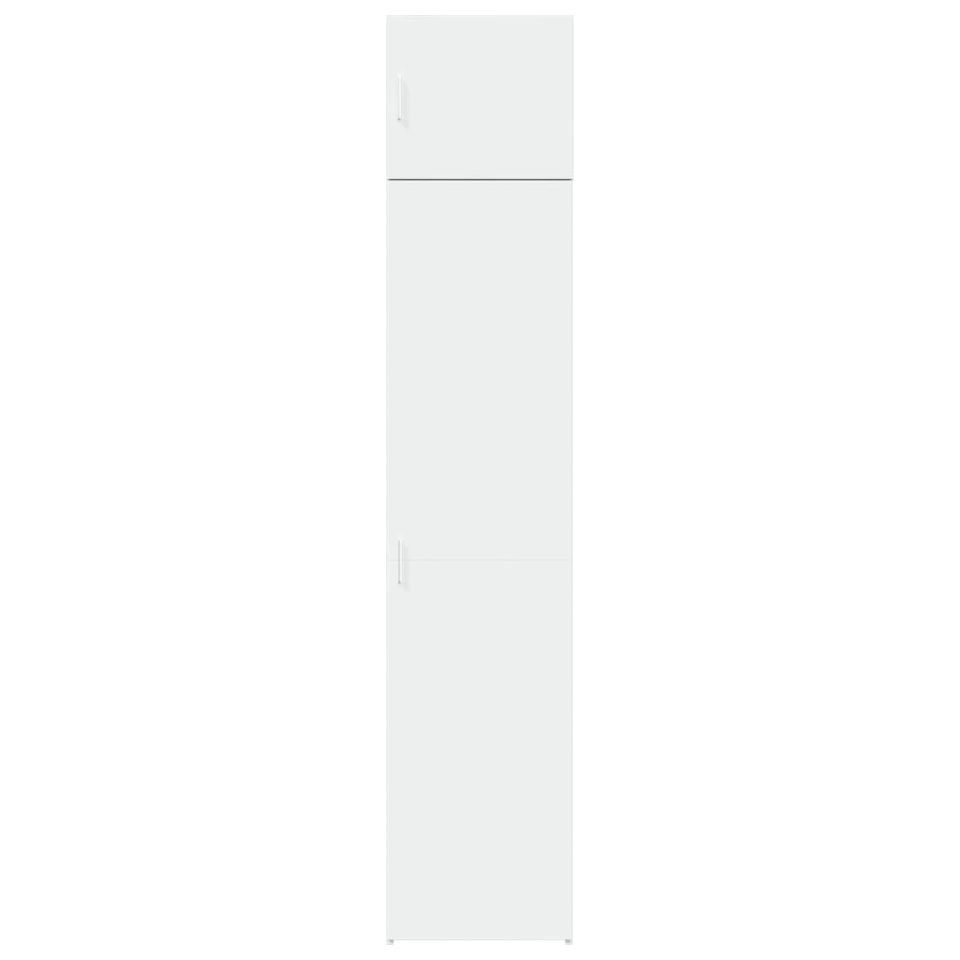 Dulap depozitare slim alb 45x42,5x225 cm lemn prelucrat - 3 | YEO