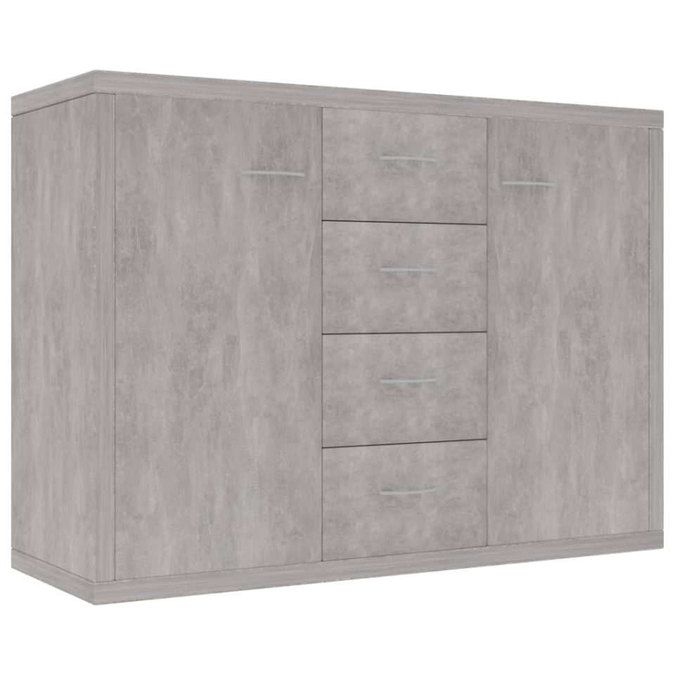 Dulap, gri beton, 88x30x65 cm, lemn prelucrat - 1 | YEO