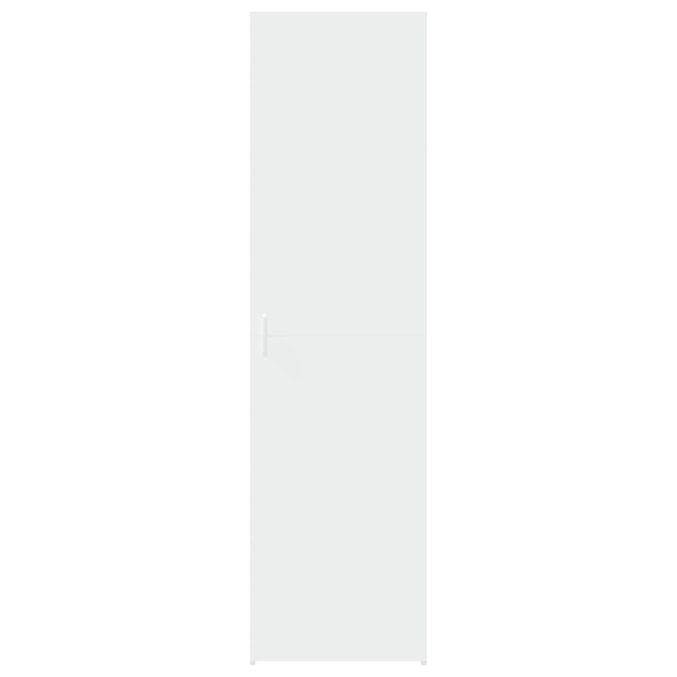 Dulap înalt, alb, 50x42,5x185 cm, lemn prelucrat - 3 | YEO