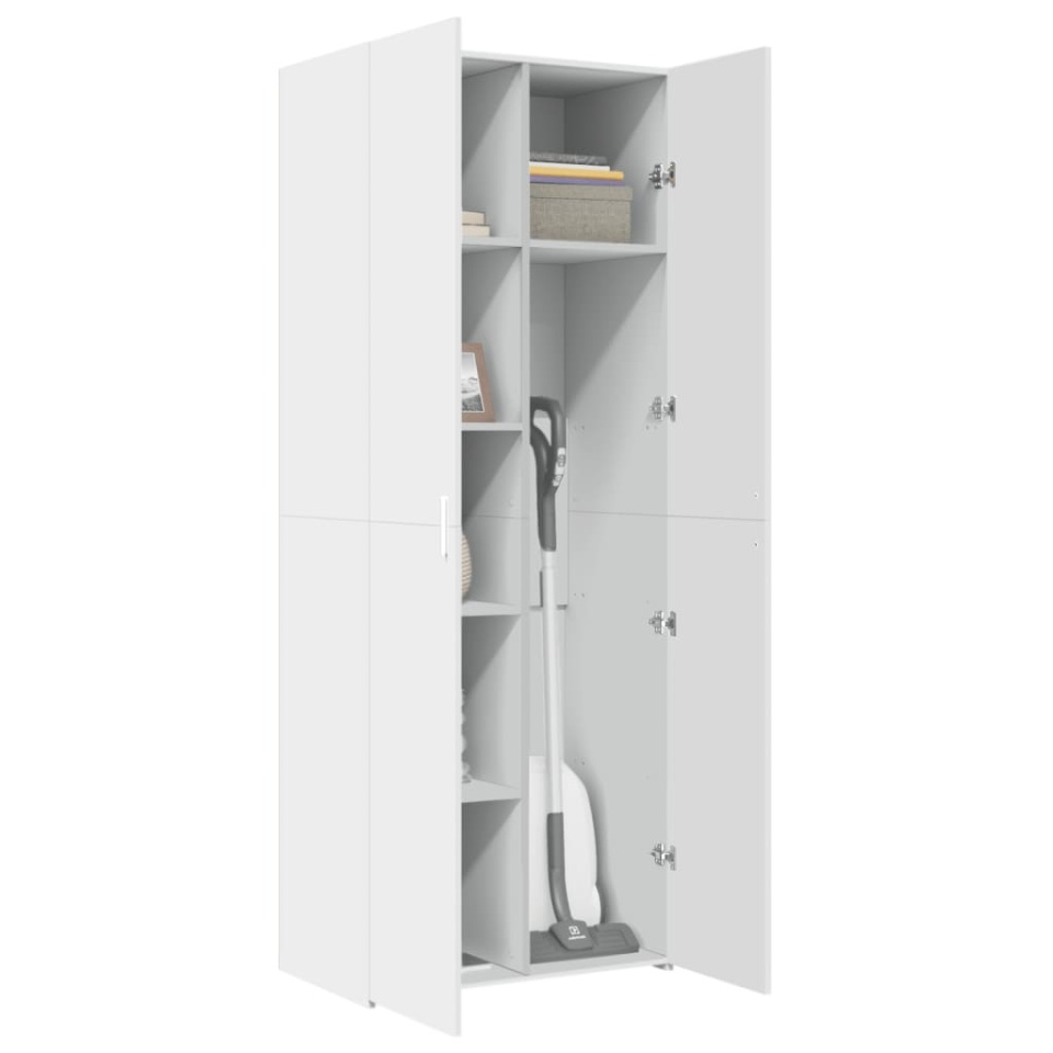 Dulap înalt, alb, 70x42,5x185 cm, lemn prelucrat - 2 | YEO