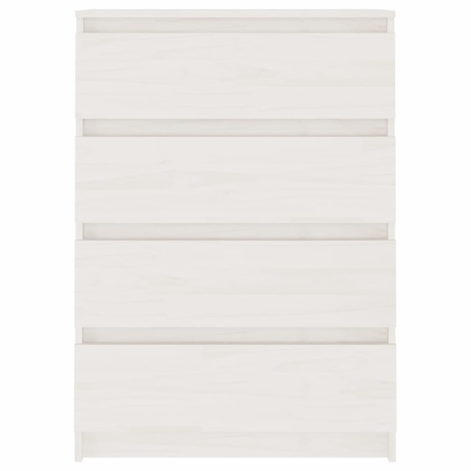 Dulap lateral, alb, 60x36x84 cm, lemn masiv de pin - 2 | YEO