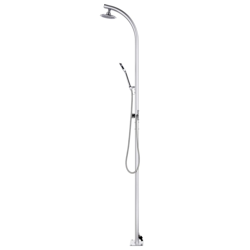 Duș de grădină cu bază maro, 220 cm, aluminiu - 3 | YEO