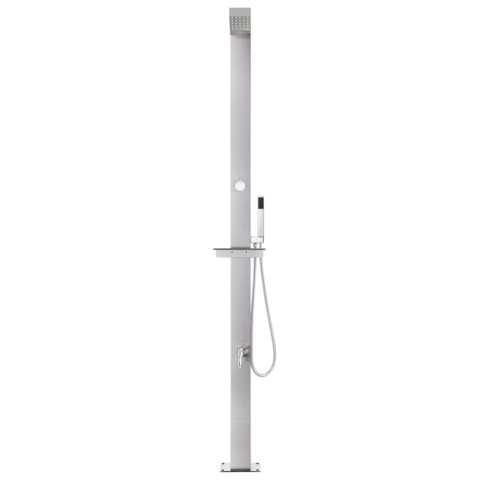 Duș pentru grădină, 220 cm, oțel inoxidabil - 2 | YEO