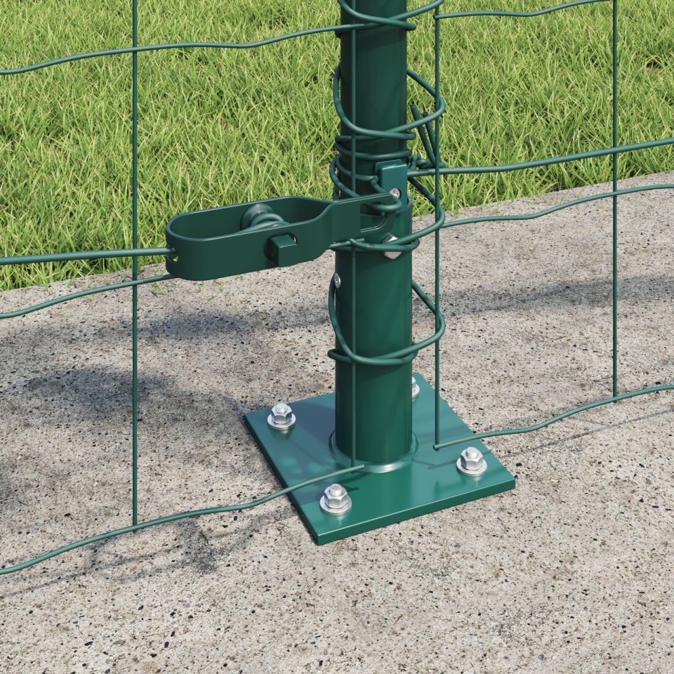 Euro Fence Set de 2 Verde Oțel Vopsit Electrostatic 25 x 0.8 m - 3 | YEO