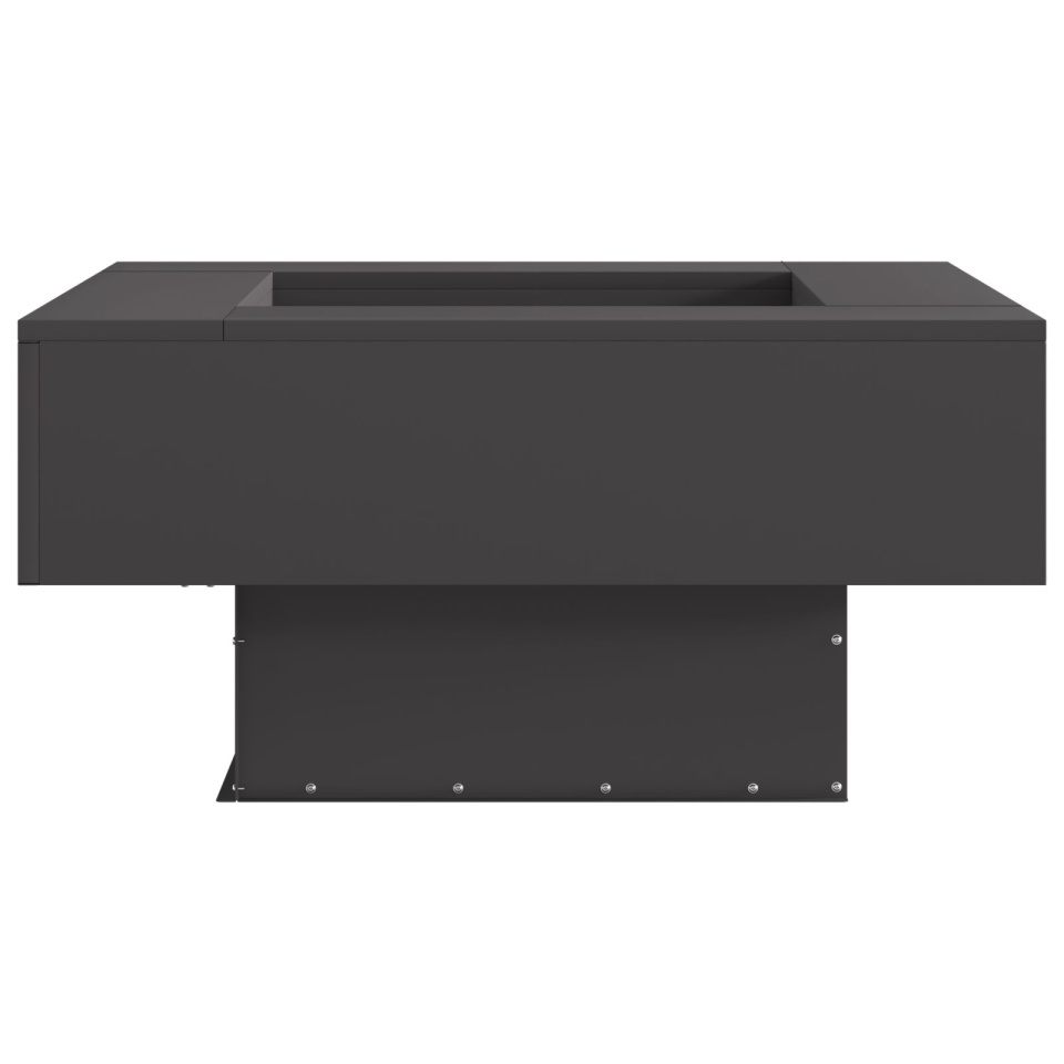 Focar pătrat Negru 80x80x40 cm Oțel - 3 | YEO