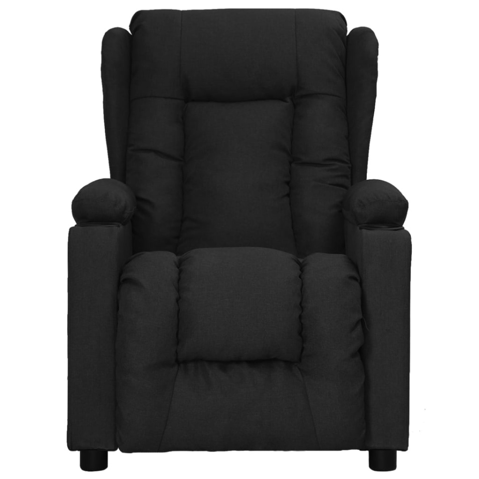 Fotoliu cu ridicare, negru, material textil - 2 | YEO