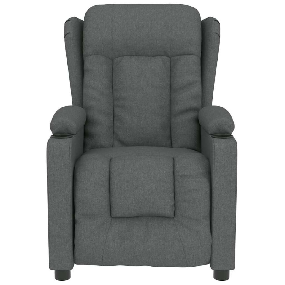 Fotoliu de masaj, gri închis, material textil - 2 | YEO