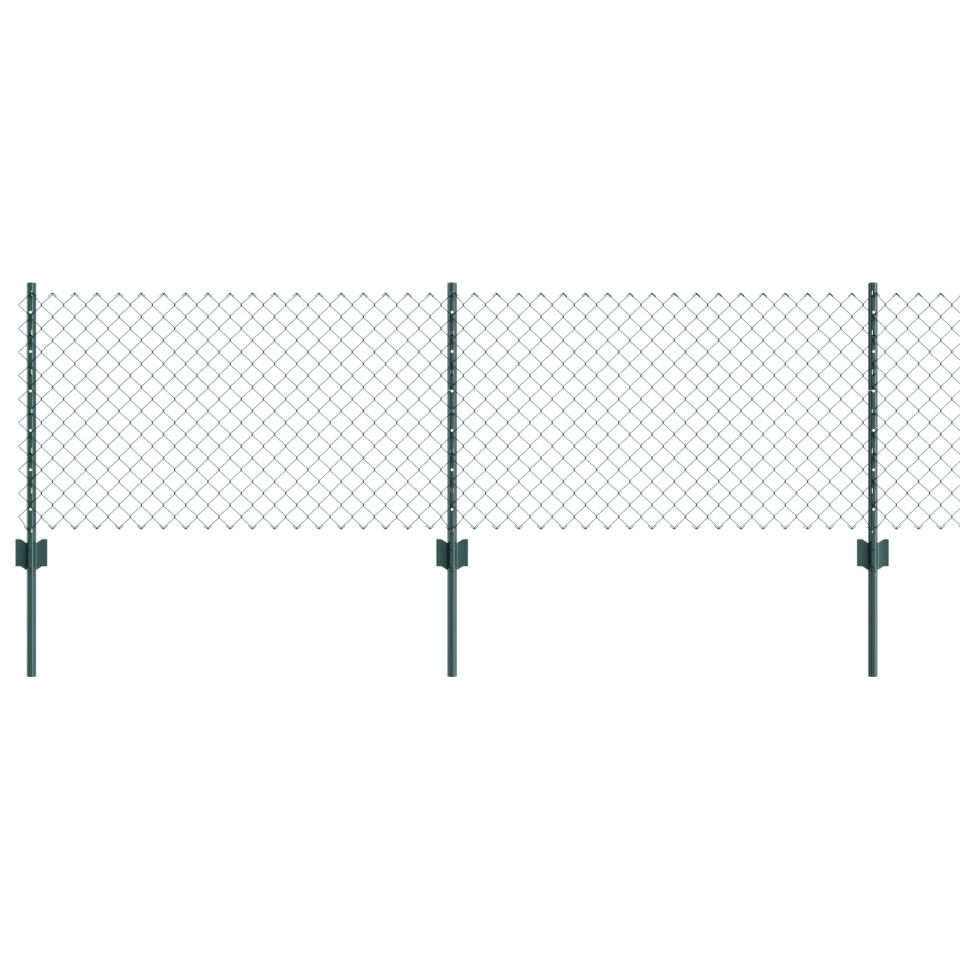 Gard din plasă cu 22 U Posts Verde 0.6x25 m Oțel - 1 | YEO