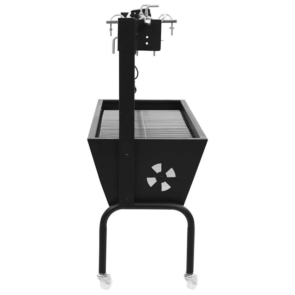 Grătar cu rotisor electric, oțel inoxidabil - 2 | YEO
