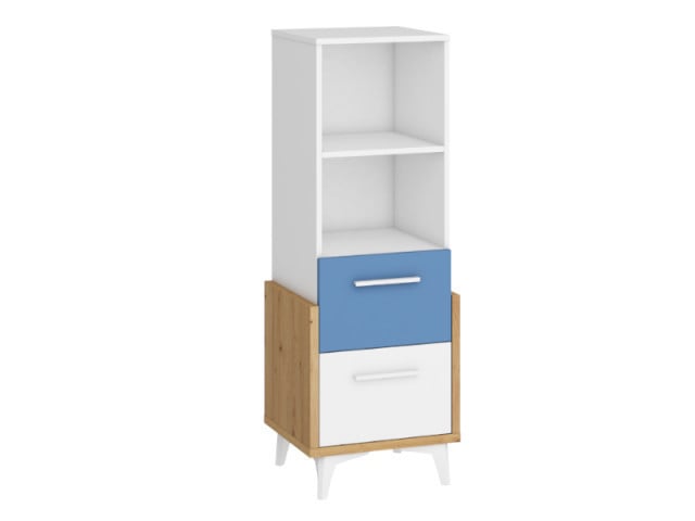 Hey Hey-12 Biblioteca 45N Oak Artisan/White/Blue