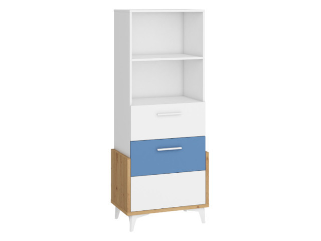 Hey Hey-16 Biblioteca 65S Oak Artisan/White/Blue