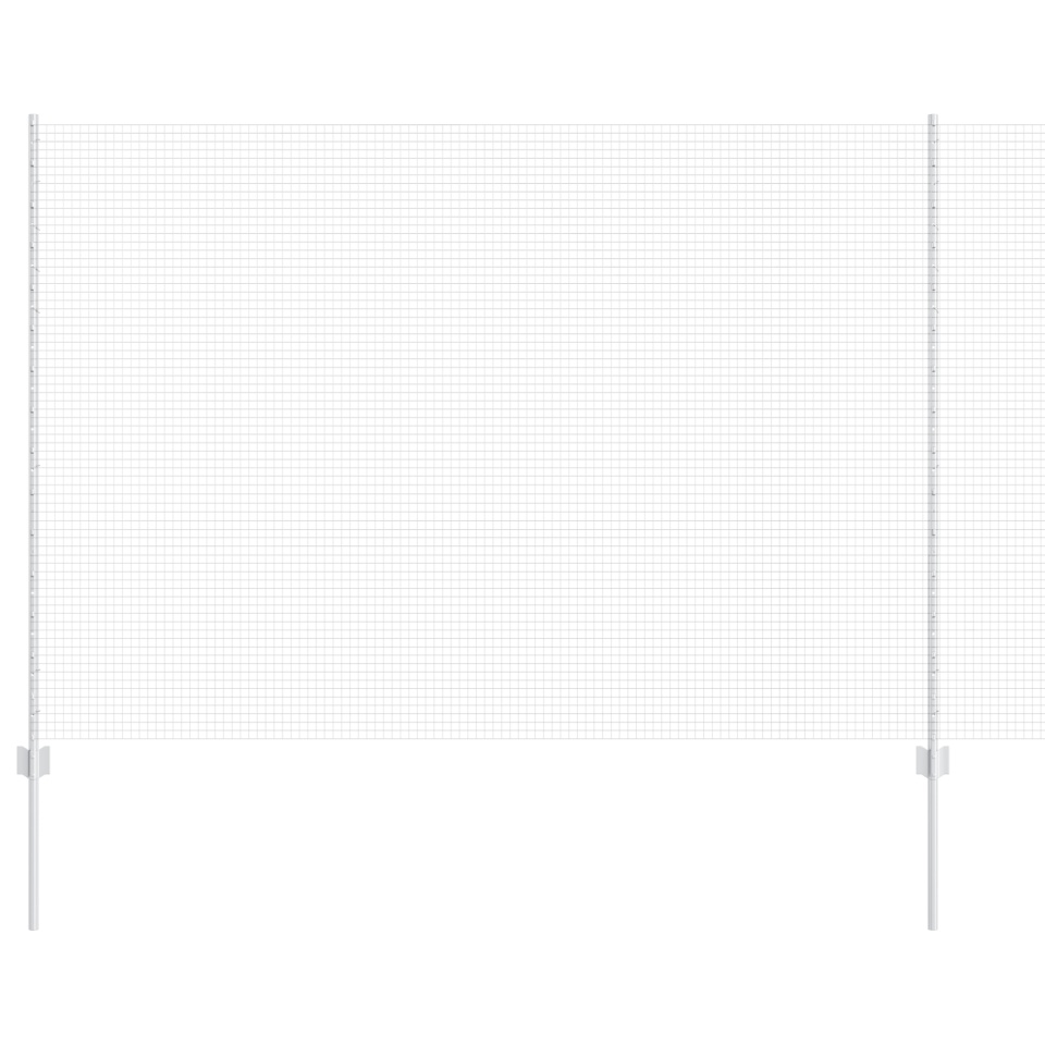 Împrejmuire din Sârmă Sudată cu 44 U Posts Argintie 1.5x50 m Oțel - 1 | YEO