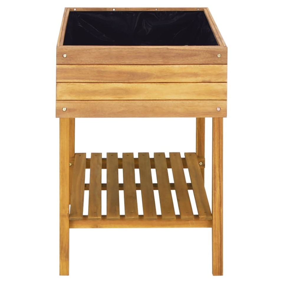 Jardinieră înaltă, 78,5 x 58,5 x 78,5 cm, lemn masiv de acacia - 3 | YEO