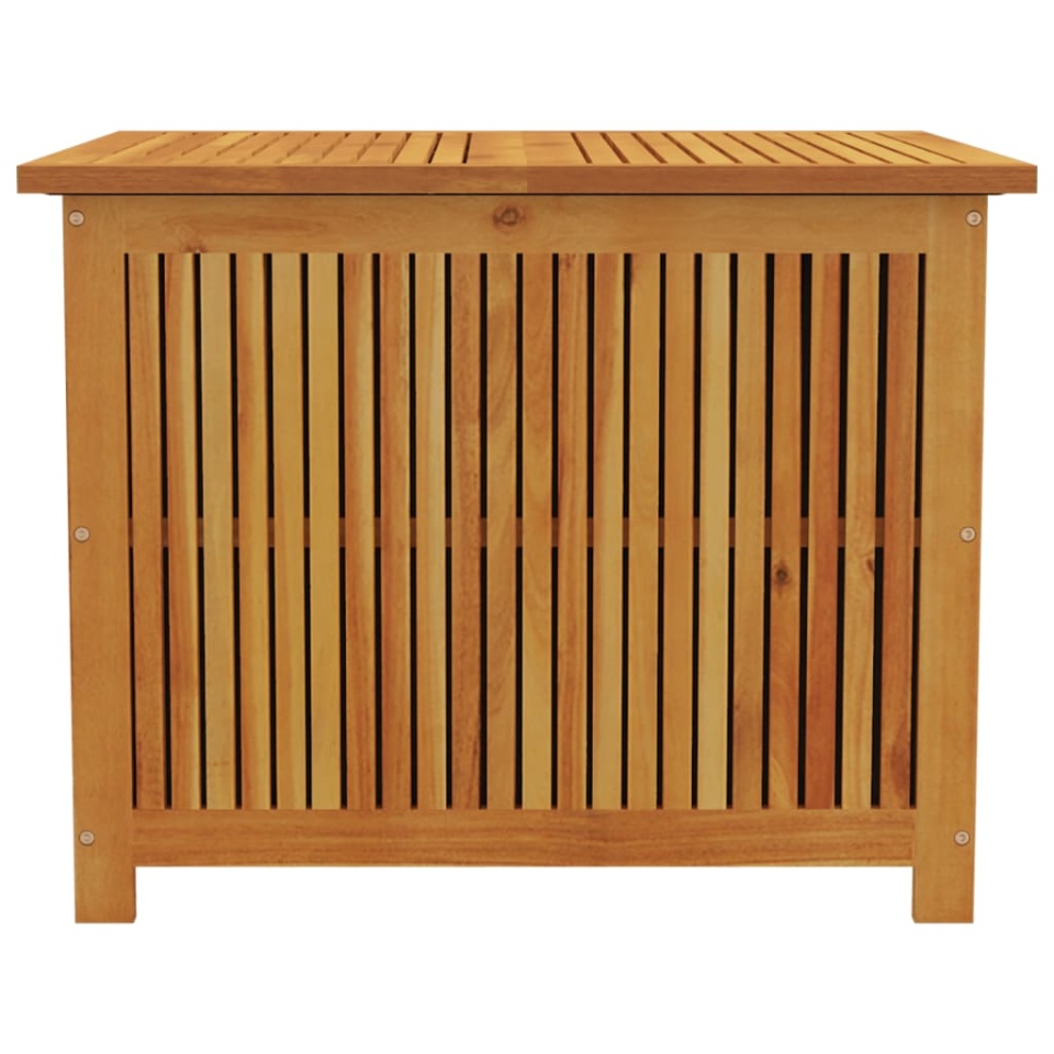 Ladă depozitare pentru grădină 75x75x58 cm lemn masiv acacia - 3 | YEO