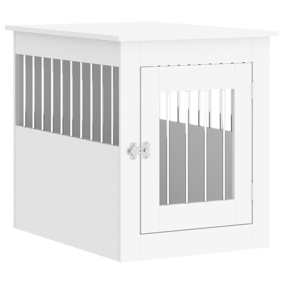 Ladă pentru câini, alb, 55x75x65 cm, lemn prelucrat - 1 | YEO