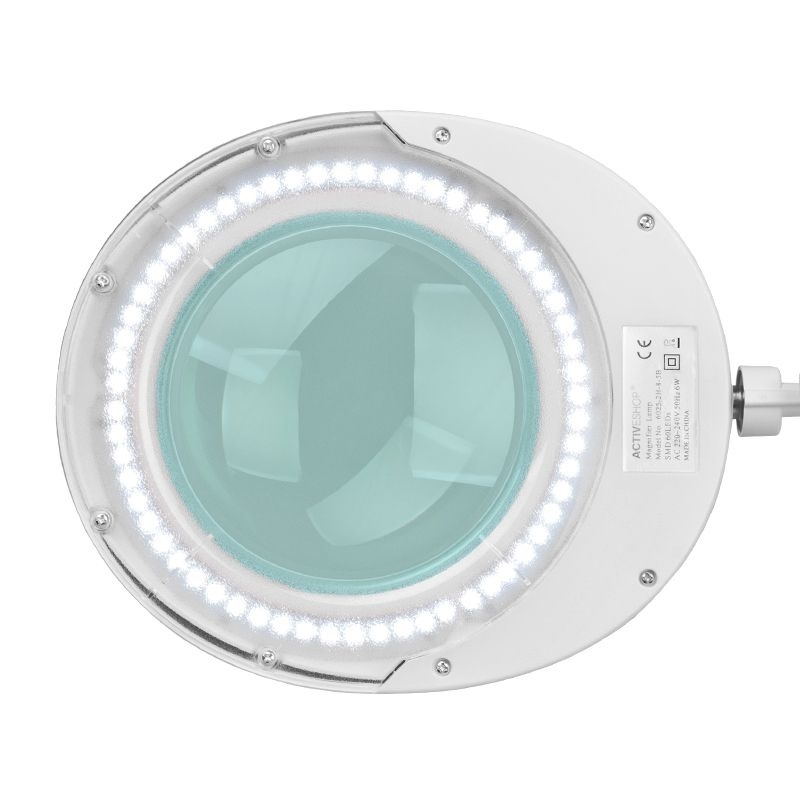 Lampă cu lupă Elegante 6025 60 LED SMD 5D cu trepied