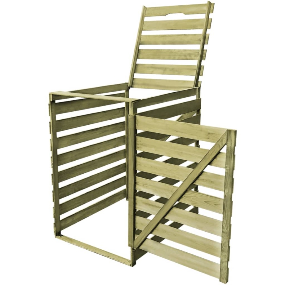 Magazie pubelă individuală, 240 L, lemn tratat - 1 | YEO