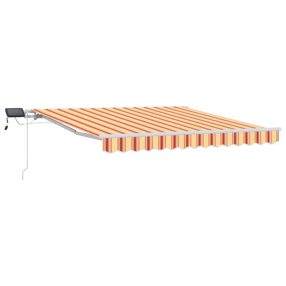 Marcheta retractabilă manuală cu LED galben și portocalie 300x250 cm - 1 | YEO