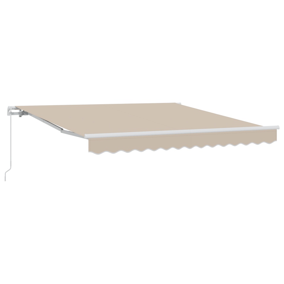 Marchiză manuală retractabilă Bej 300x250 cm, Material de înlocuire pentru marchiză 3x2.5 m Bej - 1 | YEO