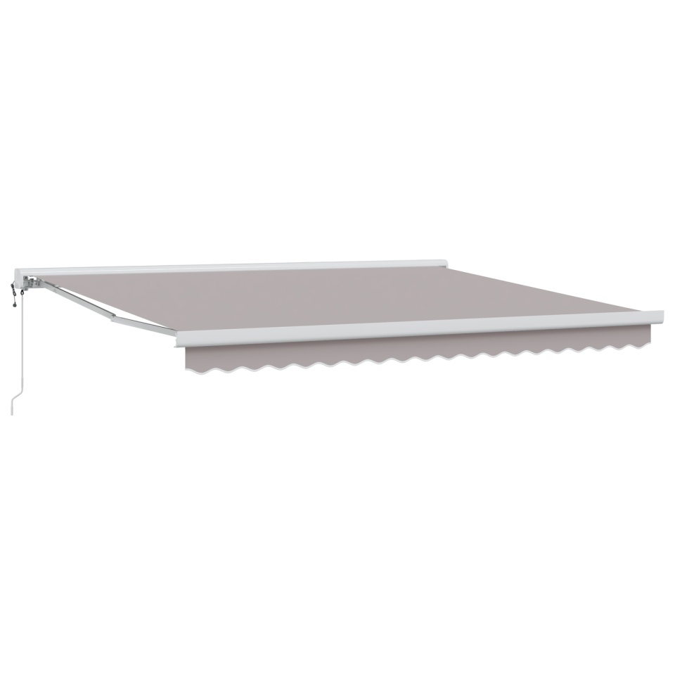 Marchiză retractabilă automată gri deschis 400x300 cm, Material de înlocuire pentru marcheta de 4x3m gri deschis - 1 | YEO