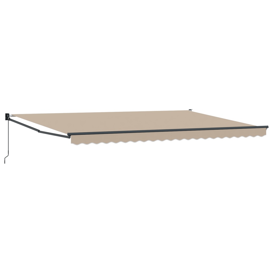 Marchiză Retractabilă Manuală Bej 500x300 cm, Material de schimb pentru marchiză 5x3 m Bej - 1 | YEO