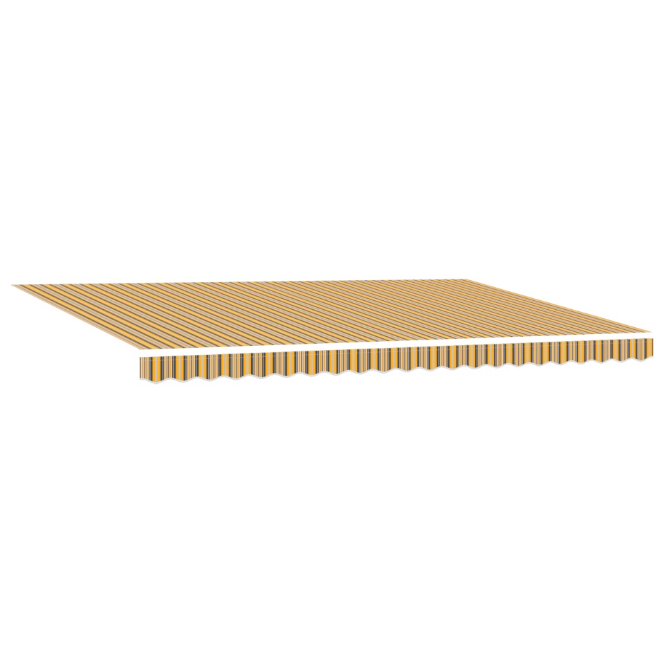 Marchiză Retractabilă Manuală cu Dungi Multicolore LED 500x300 cm. - 1 | YEO