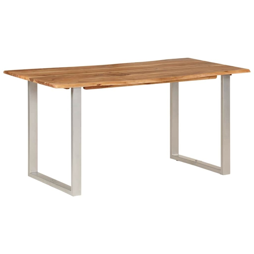 Masă de bucătărie, 154x80x76 cm, lemn masiv de acacia - 1 | YEO