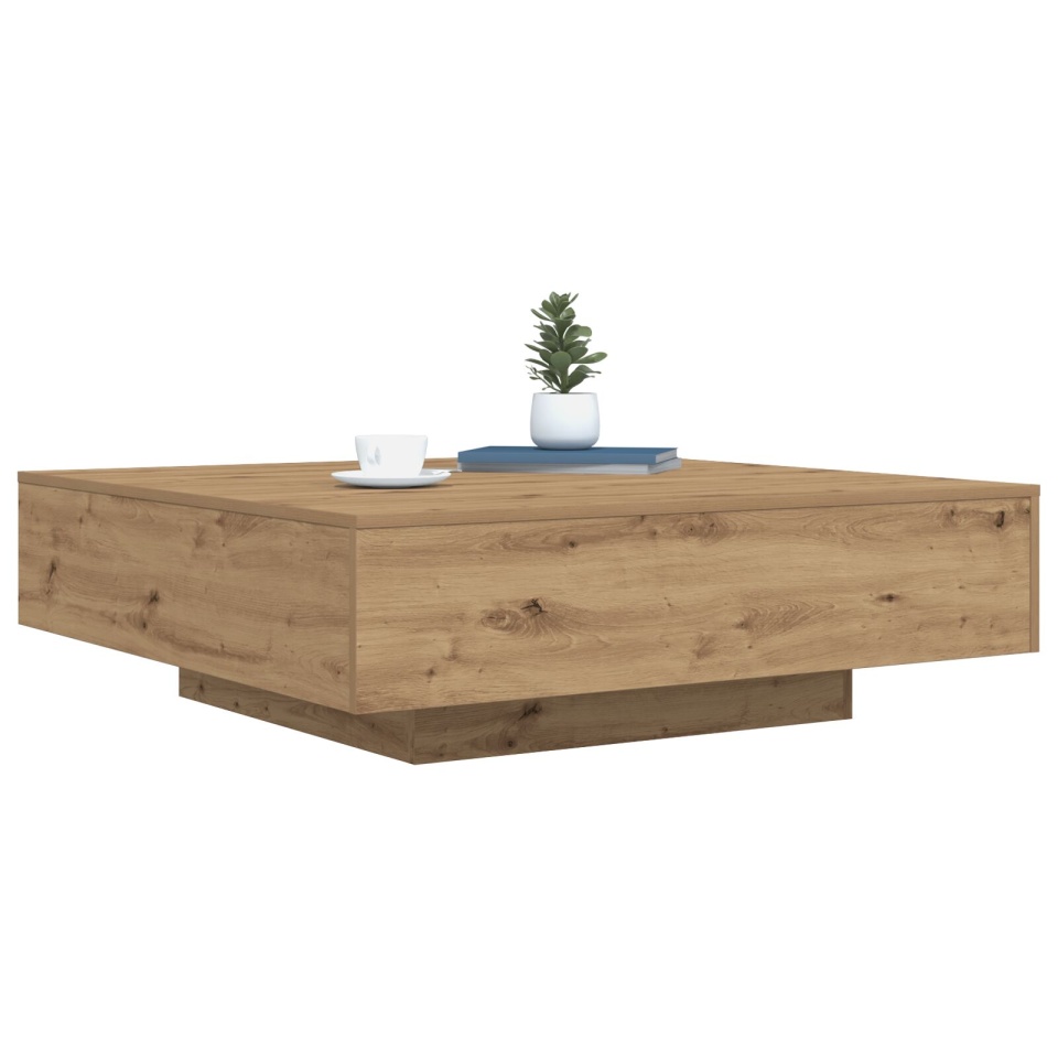 Masă de cafea Stejar Artisan Lemn prelucrat 100 x 100 x 31 cm - 2 | YEO