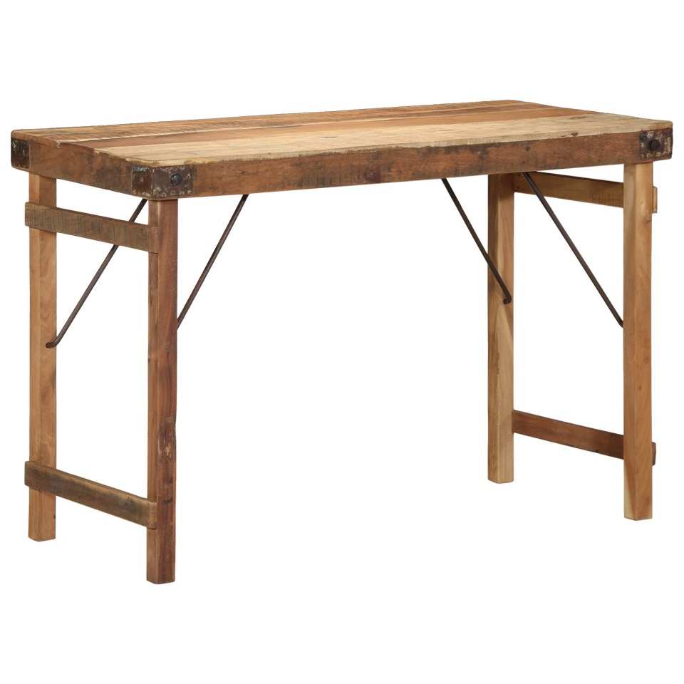 Masă de dining 110x55x76 cm din lemn masiv recuperat