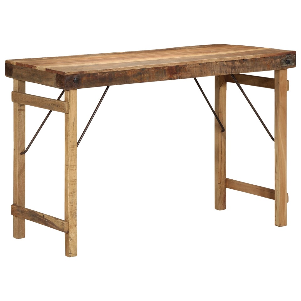 Masă de dining 110x55x76 cm din lemn masiv recuperat - 1 | YEO