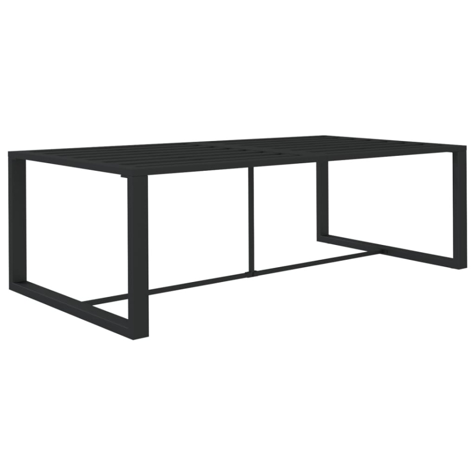 Masă de exterior, antracit, 120x60x66 cm, aluminiu - 1 | YEO