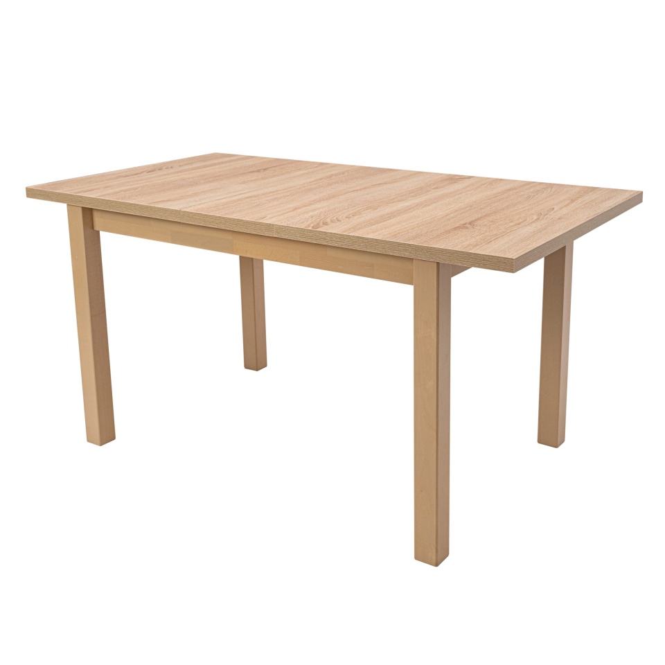 Masa extensibila mb-13 max5 120x150 cm , sonoma, lemn masiv de fag si pal - 1 | YEO