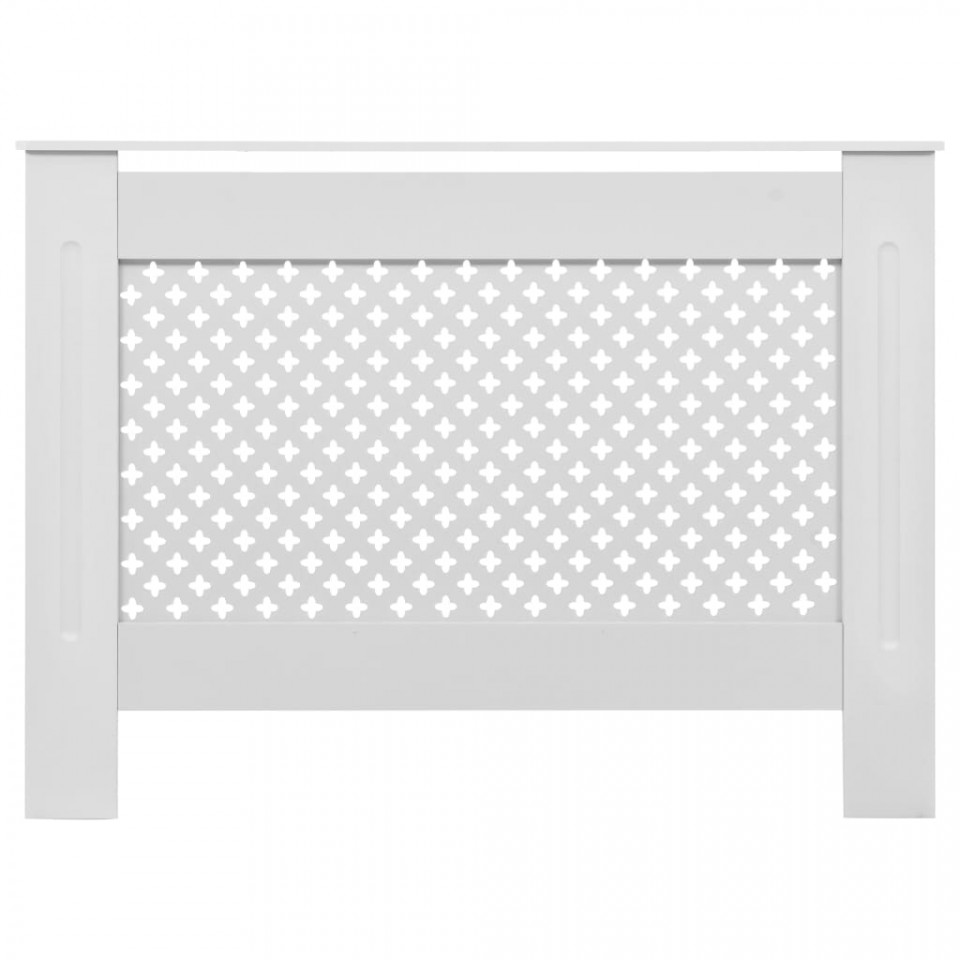 Mască pentru calorifer, MDF, 112x19x81,5 cm, alb - 2 | YEO