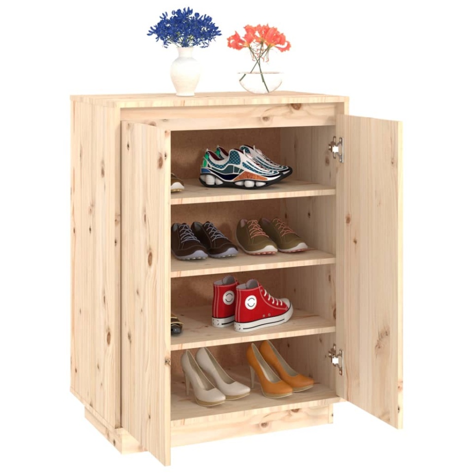 Pantofar, 60x35x80 cm, lemn masiv de pin - 3 | YEO