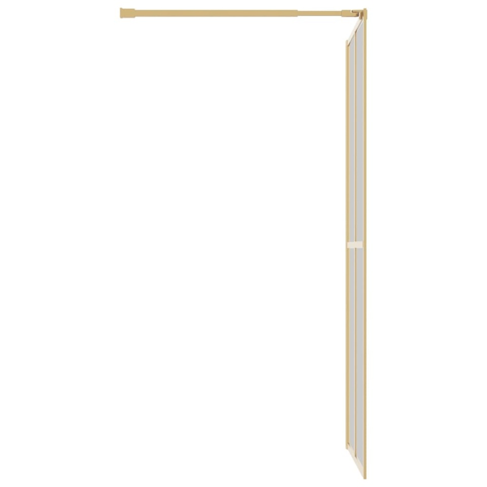 Paravan de duș walk-in auriu, 90x195 cm sticlă ESG transparentă - 3 | YEO