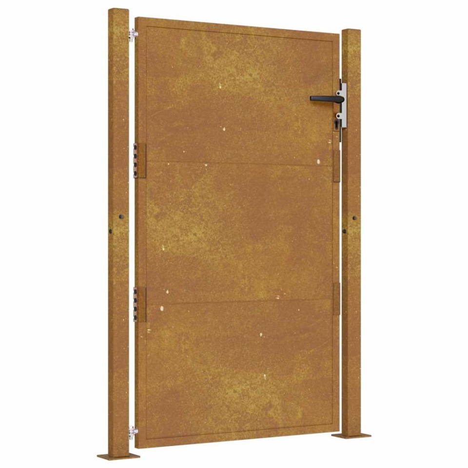 Poartă pentru grădină, 105x155 cm, oțel corten - 1 | YEO
