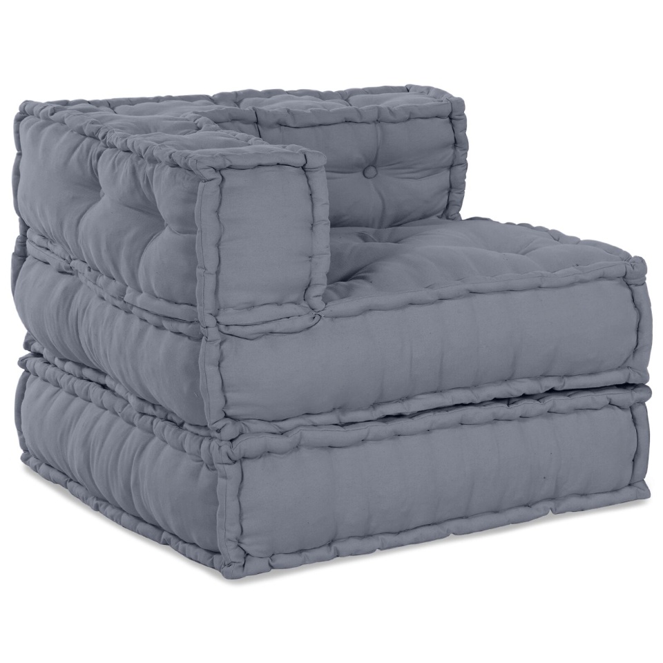 Pouf Modular Gri 70x70x54 Material - 1 | YEO