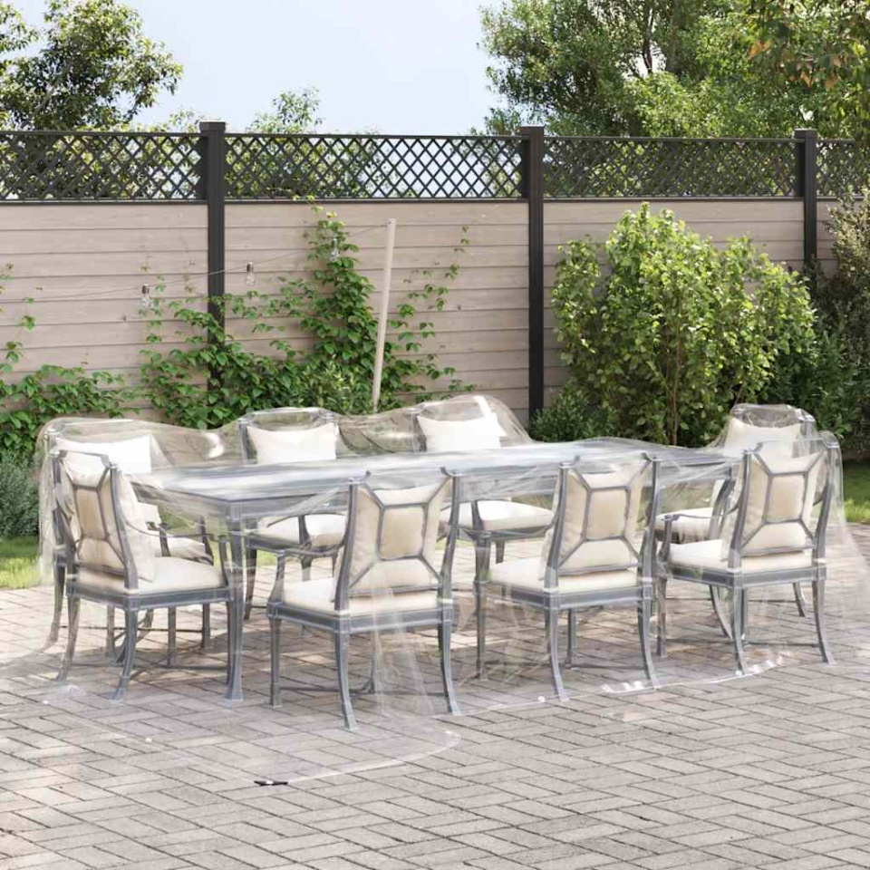 Prelata transparenta cu ochiuri 4x6 m PVC - 1 | YEO