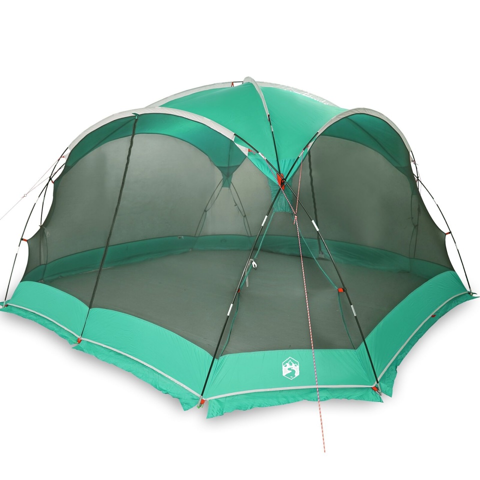 Răndurugă pentru camping cu uși Verde pentru 4 persoane, Impermeabil - 2 | YEO