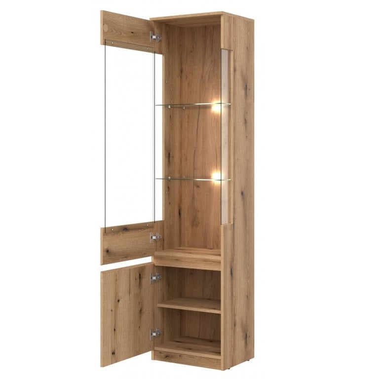 REMI Vitrina cu două uși L/P 2D OAK EVOKE/OAK EVOKE - 1 | YEO